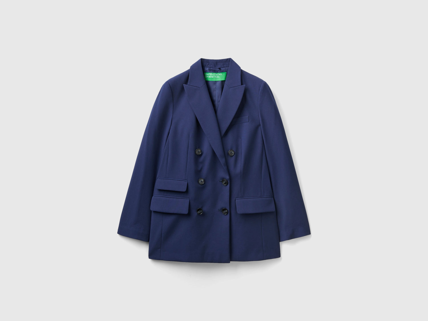 Double-breasted blazer da donna blu scuro | Benetton Outlet