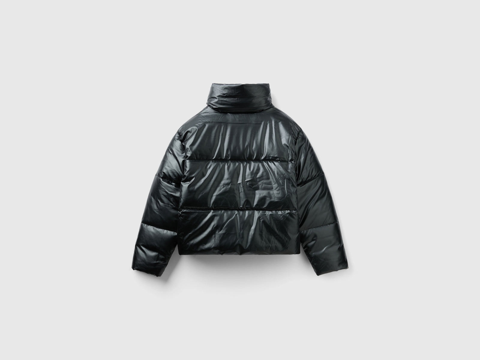 Piumino imbottito in ovatta da donna nero 2 | Benetton Outlet