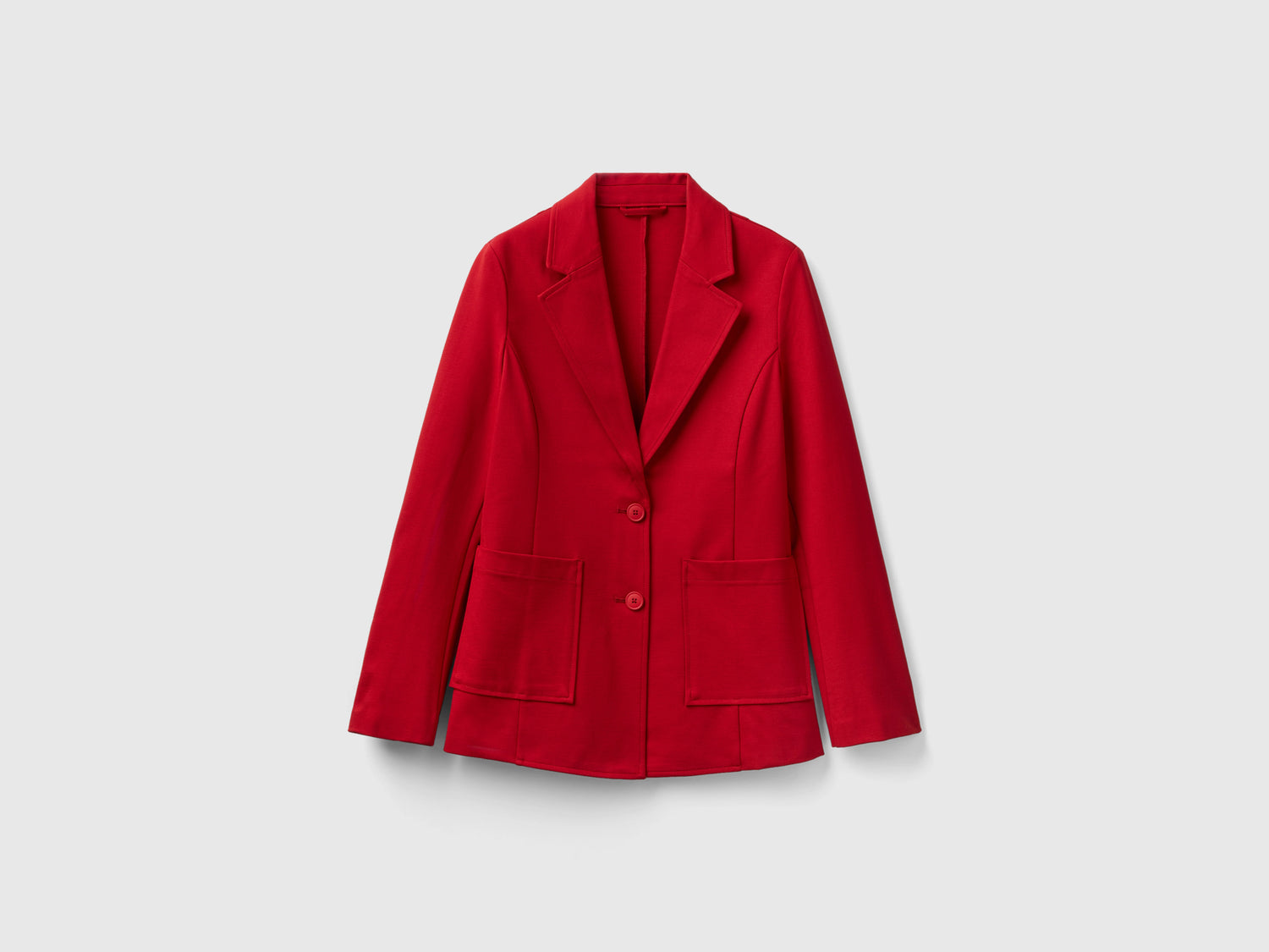 Blazer in misto viscosa stretch da donna rosso | Benetton Outlet