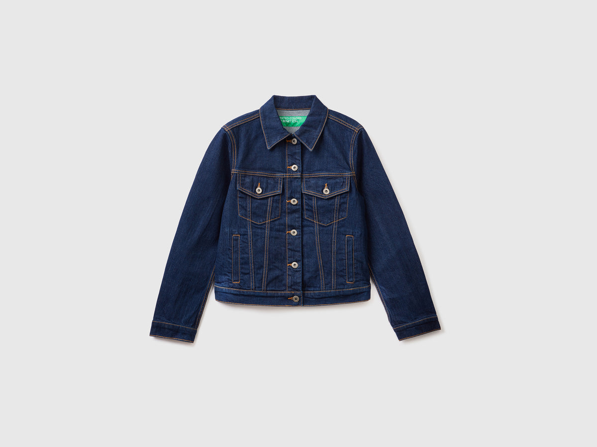 Giacca in denim scuro boxy fit