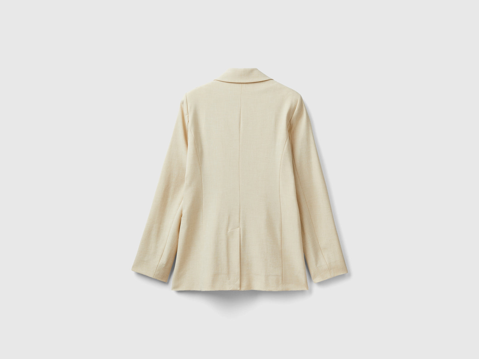 Blazer de mezcla de viscosa elástica da donna beige 2 | Benetton Outlet