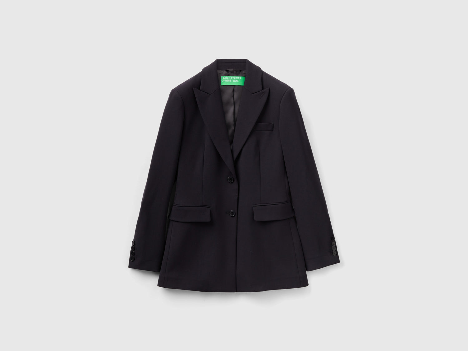 Giacca sciancrata da donna nero | Benetton Outlet