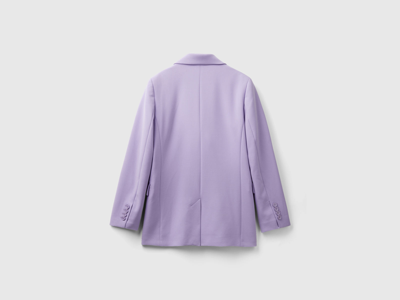 Giacca doppiopetto in misto viscosa da donna lilla 2 | Benetton Outlet
