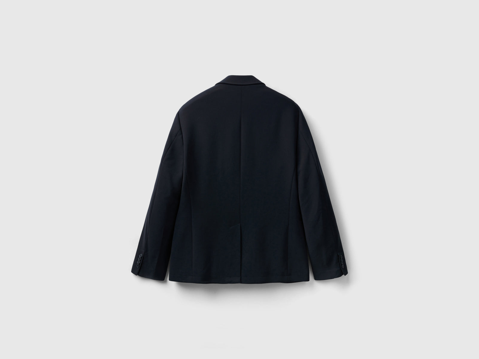 Chaqueta cruzada de corte entallado da uomo nero 2 | Benetton Outlet