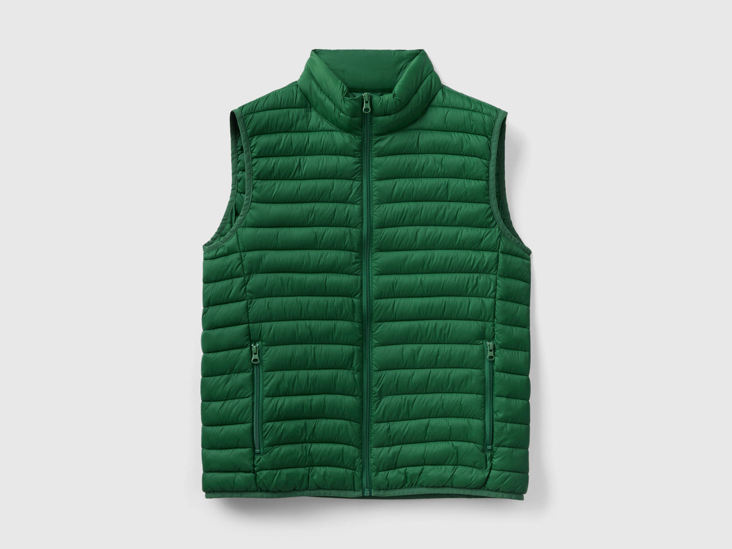 Smanicato imbottito con ovatta riciclata da uomo verde scuro | Benetton Outlet