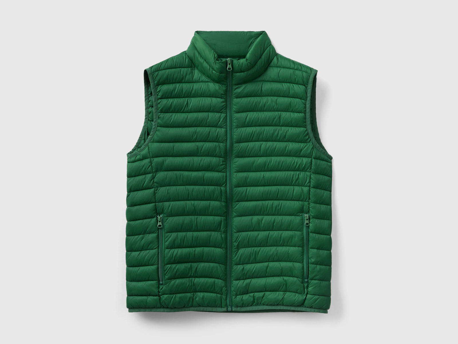 Smanicato imbottito con ovatta riciclata da uomo verde scuro | Benetton Outlet