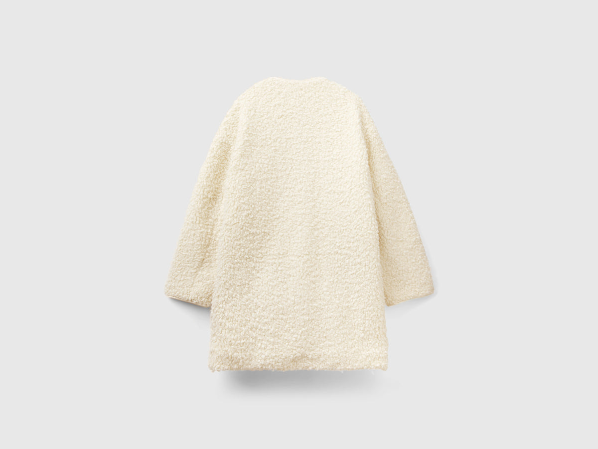 Cappotto teddy in pelliccetta sintetica