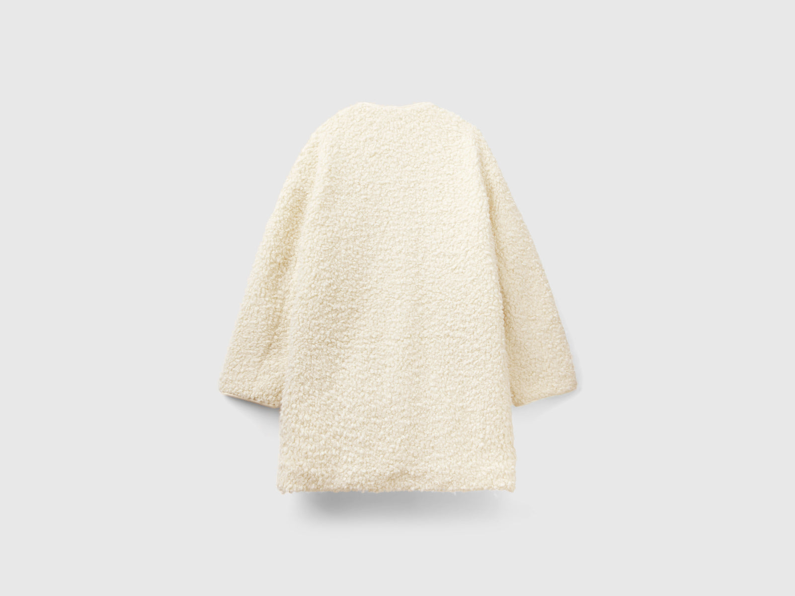 Cappotto teddy in pelliccetta sintetica da donna bianco panna 2 | Benetton Outlet