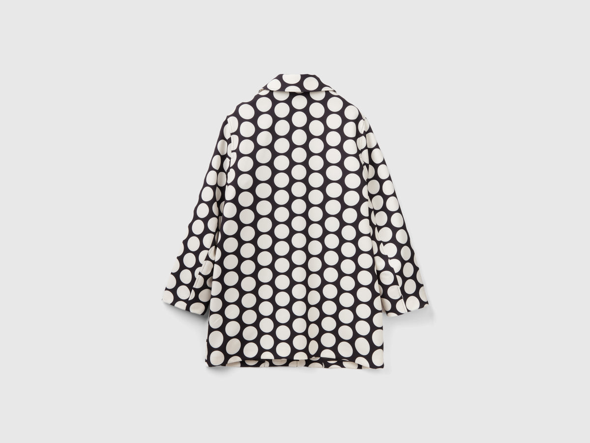 Cappotto con stampa a pois