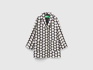 Cappotto con stampa a pois