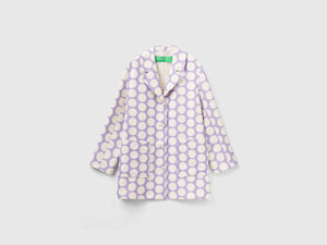 Cappotto con stampa a pois