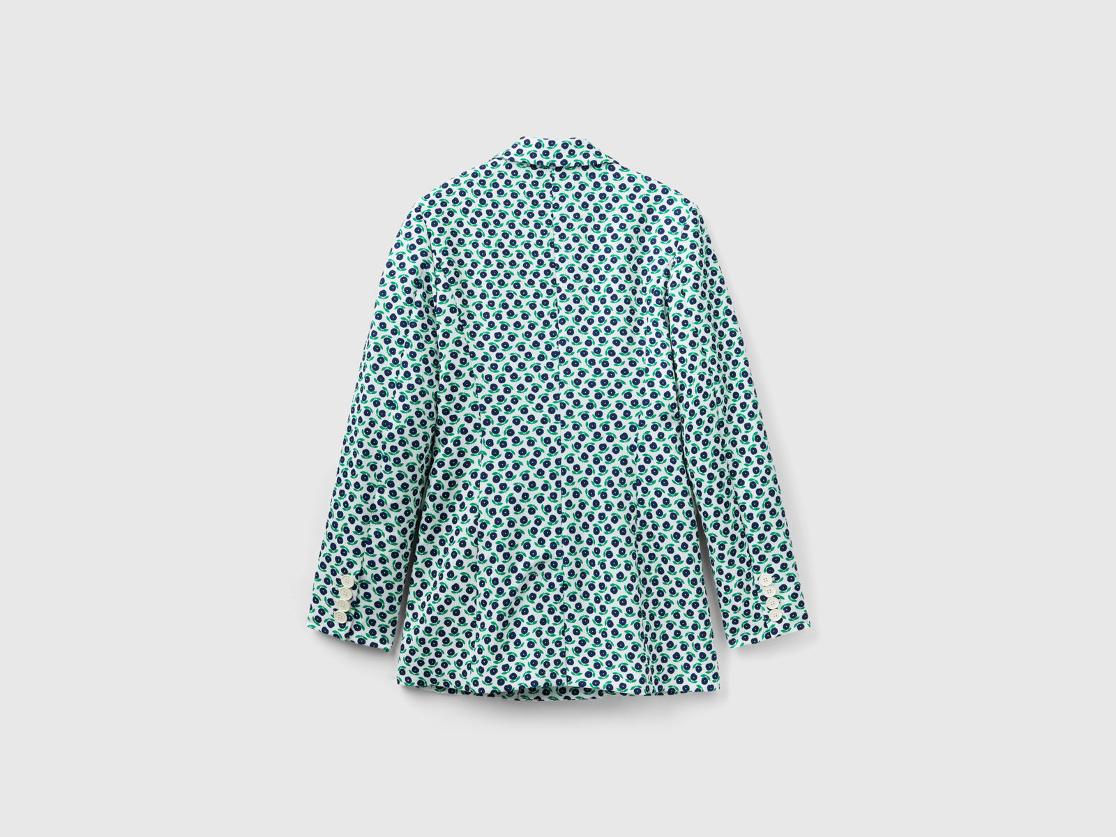 Giacca con stampa fiori da donna bianco 2 | Benetton Outlet