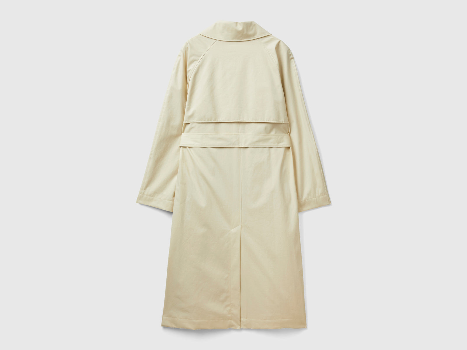 Trench midi doppiopetto da donna beige 2 | Benetton Outlet