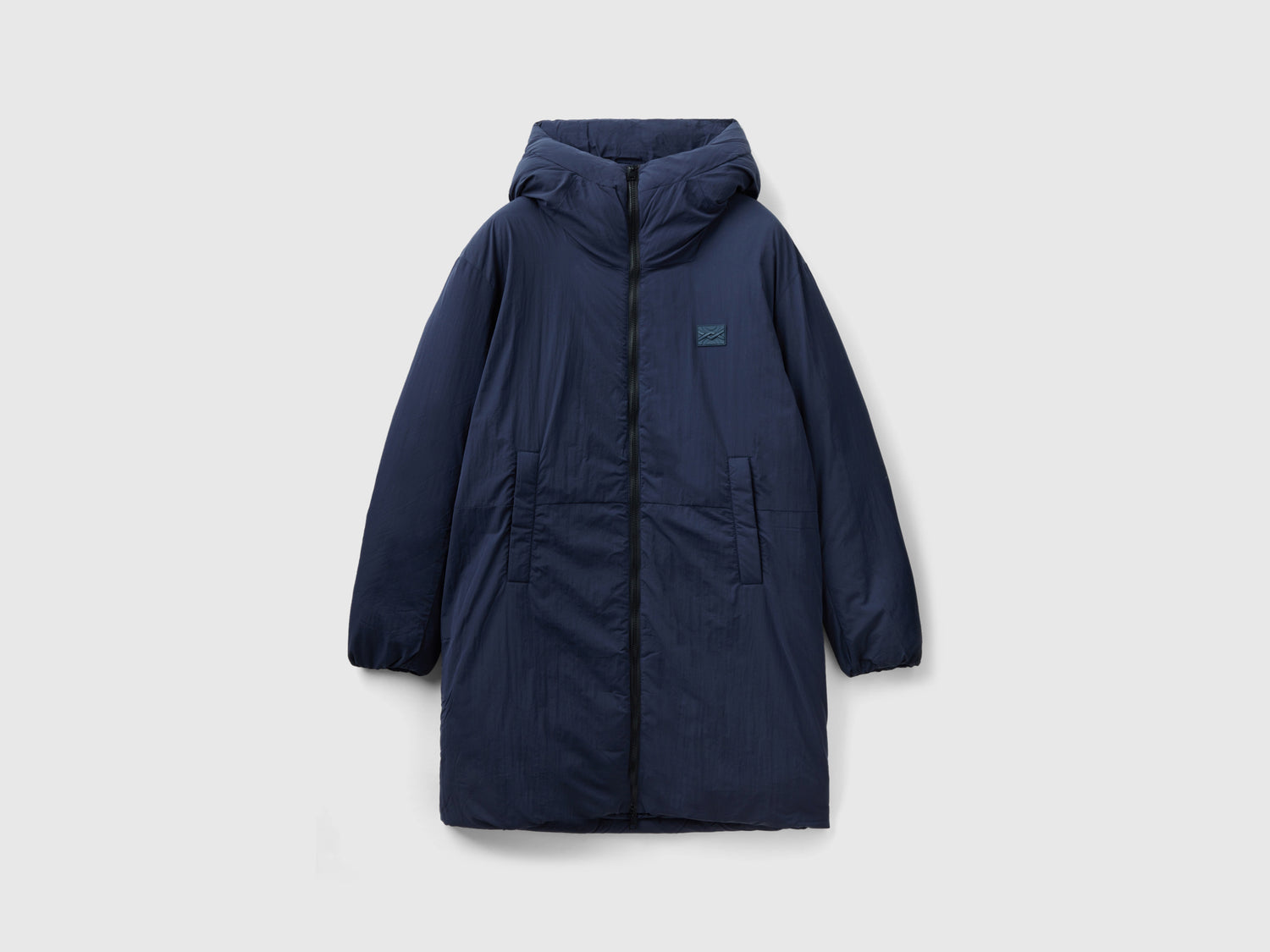 Giubbotto "Rain Defender" con cappuccio da uomo blu scuro | Benetton Outlet