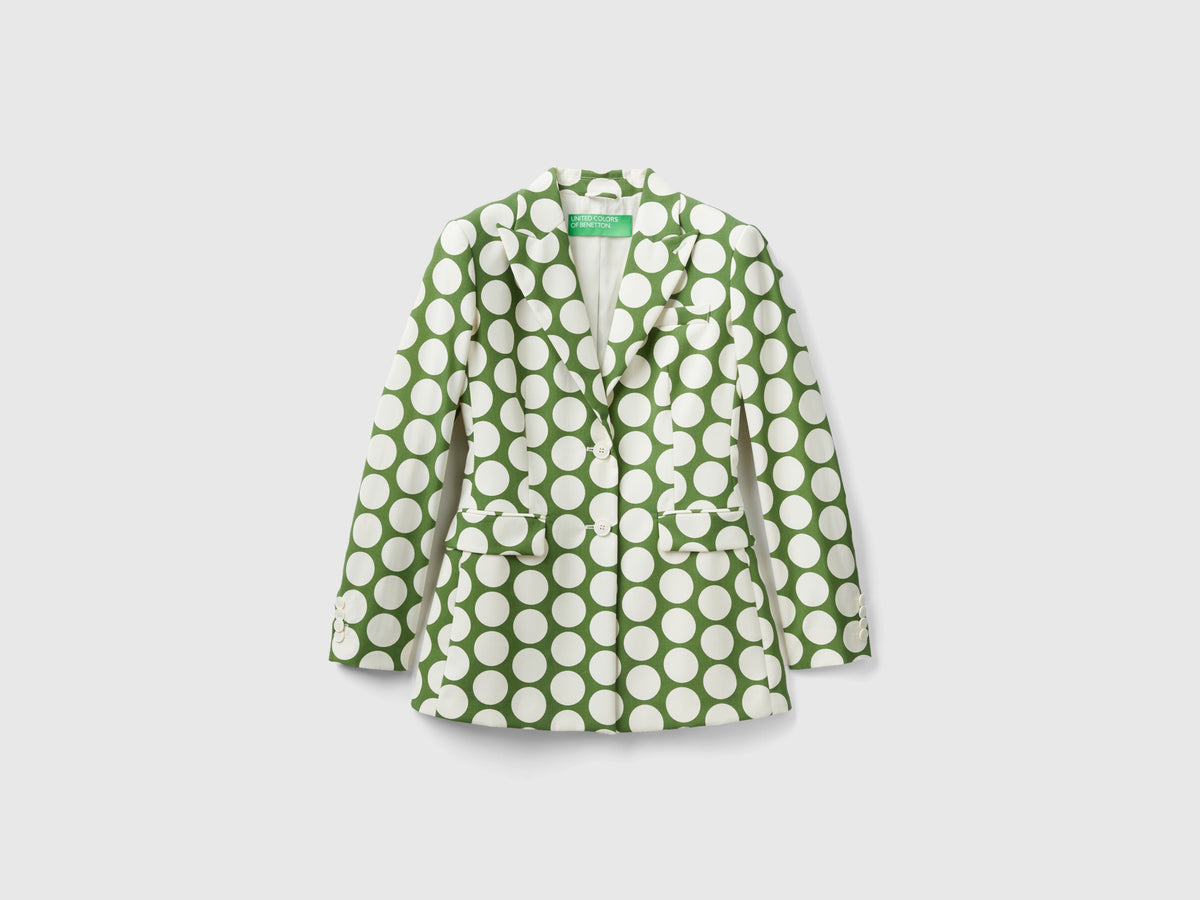 Blazer fluido a pois