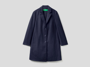 Cappotto corto in panno misto lana