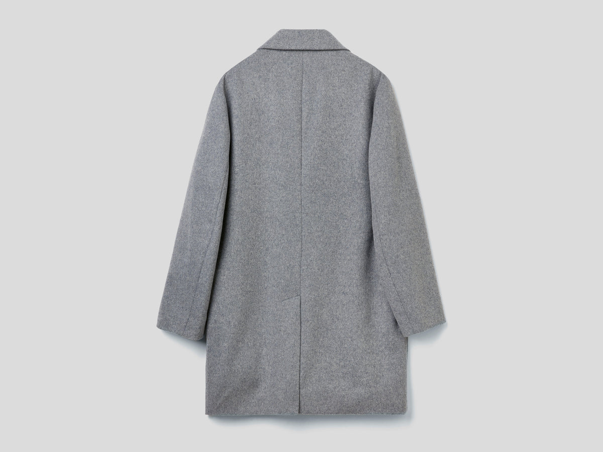 Cappotto foderato in misto lana