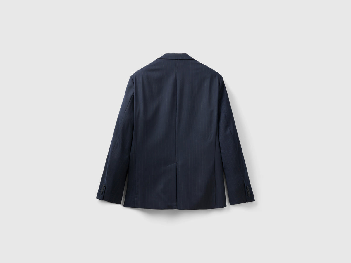 Blazer effetto gessato