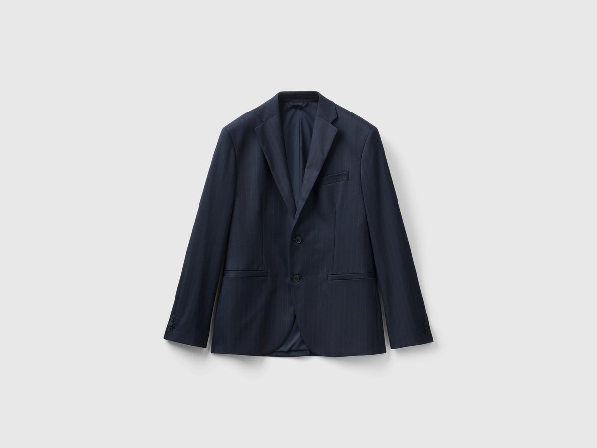 Blazer effetto gessato