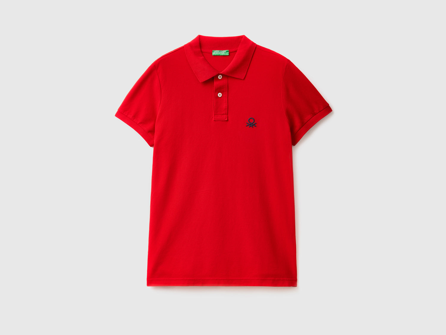Polo slim fit da uomo rosso | Benetton Outlet