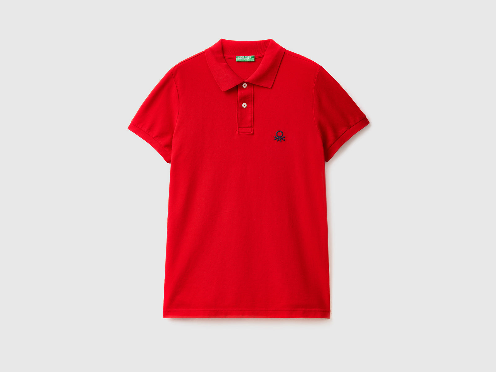 Polo slim fit da uomo rosso | Benetton Outlet