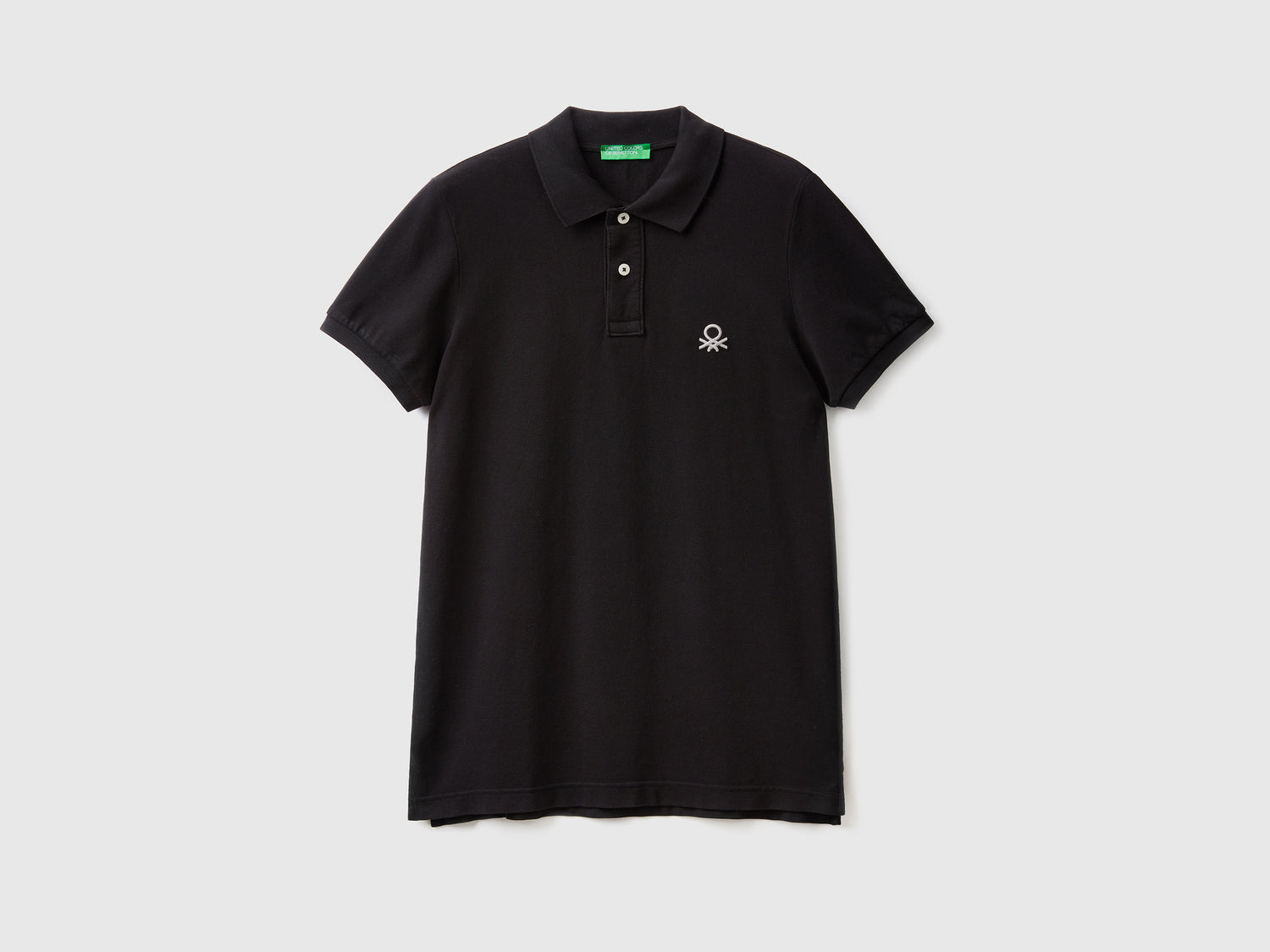 Polo slim fit da uomo nero | Benetton Outlet