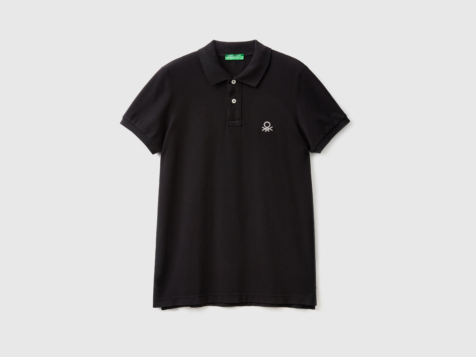 Polo slim fit da uomo nero | Benetton Outlet