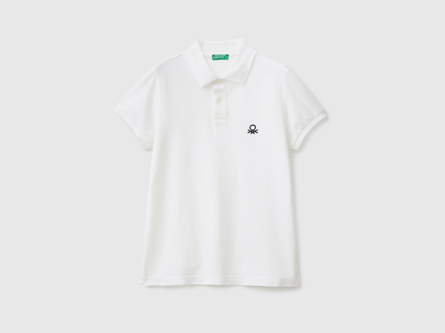 Polo slim fit da uomo bianco | Benetton Outlet