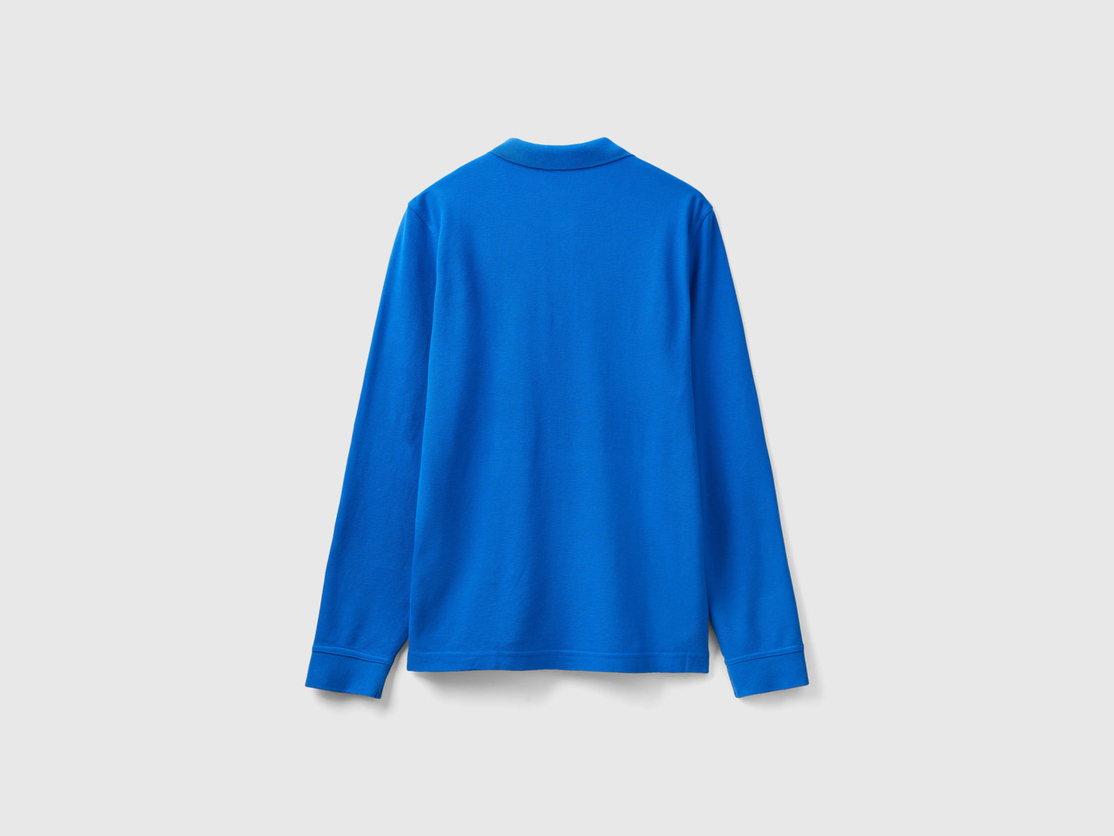 Polo de manga larga 100% algodón da uomo bluette 2 | Benetton Outlet