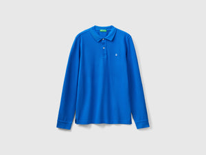 Polo de manga larga 100% algodón