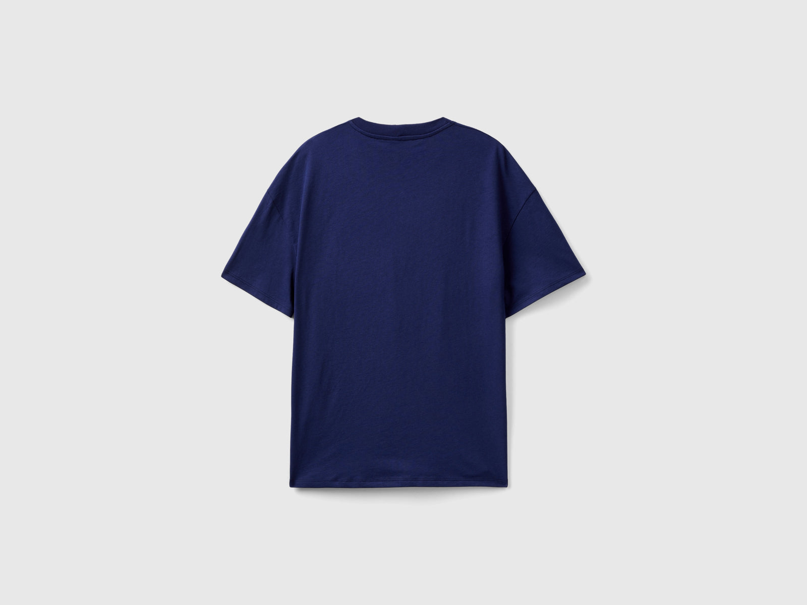 Maglietta con ricamo logo da donna blu scuro 2 | Benetton Outlet