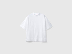 T-shirt con collo a fascetta