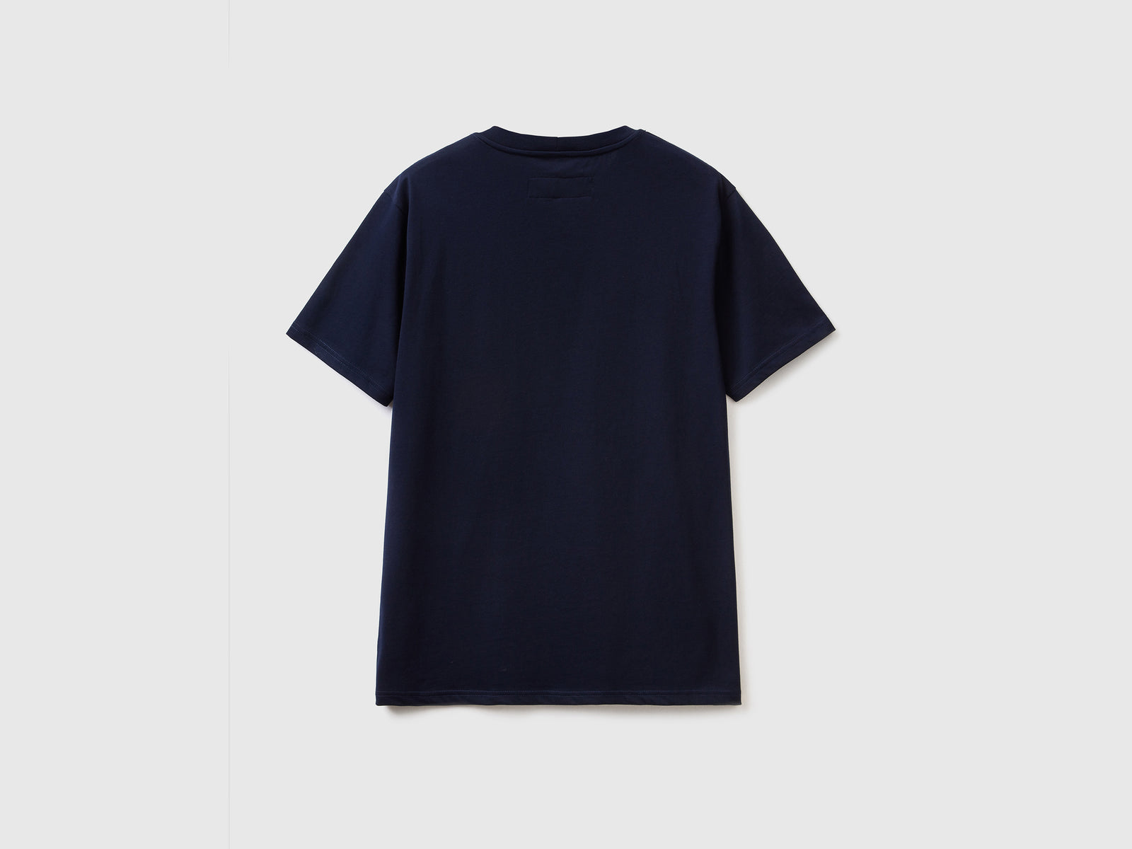 T-shirt 100% cotone con taschino da uomo blu scuro 2 | Benetton Outlet