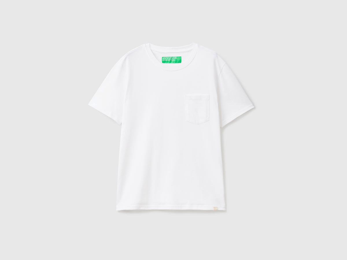 T-shirt 100% cotone con taschino