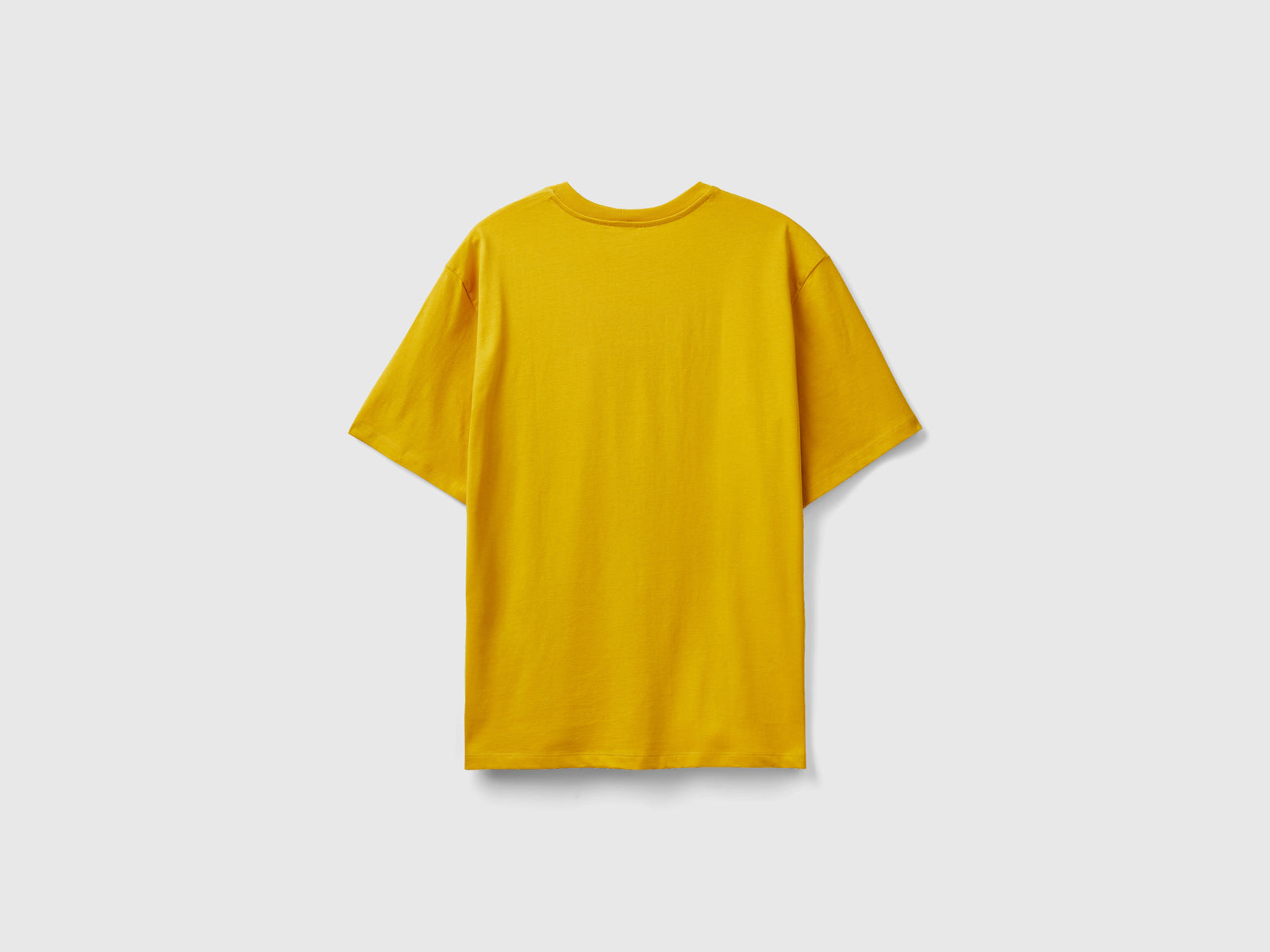T-shirt con stampa slogan da uomo giallo 2 | Benetton Outlet