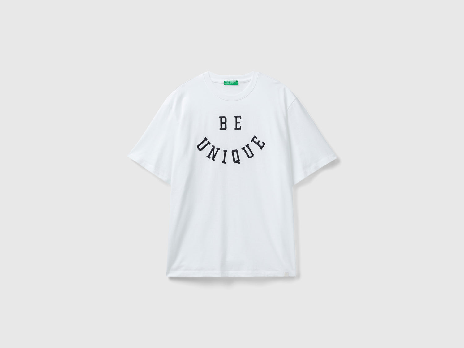 T-shirt con stampa slogan da uomo bianco | Benetton Outlet
