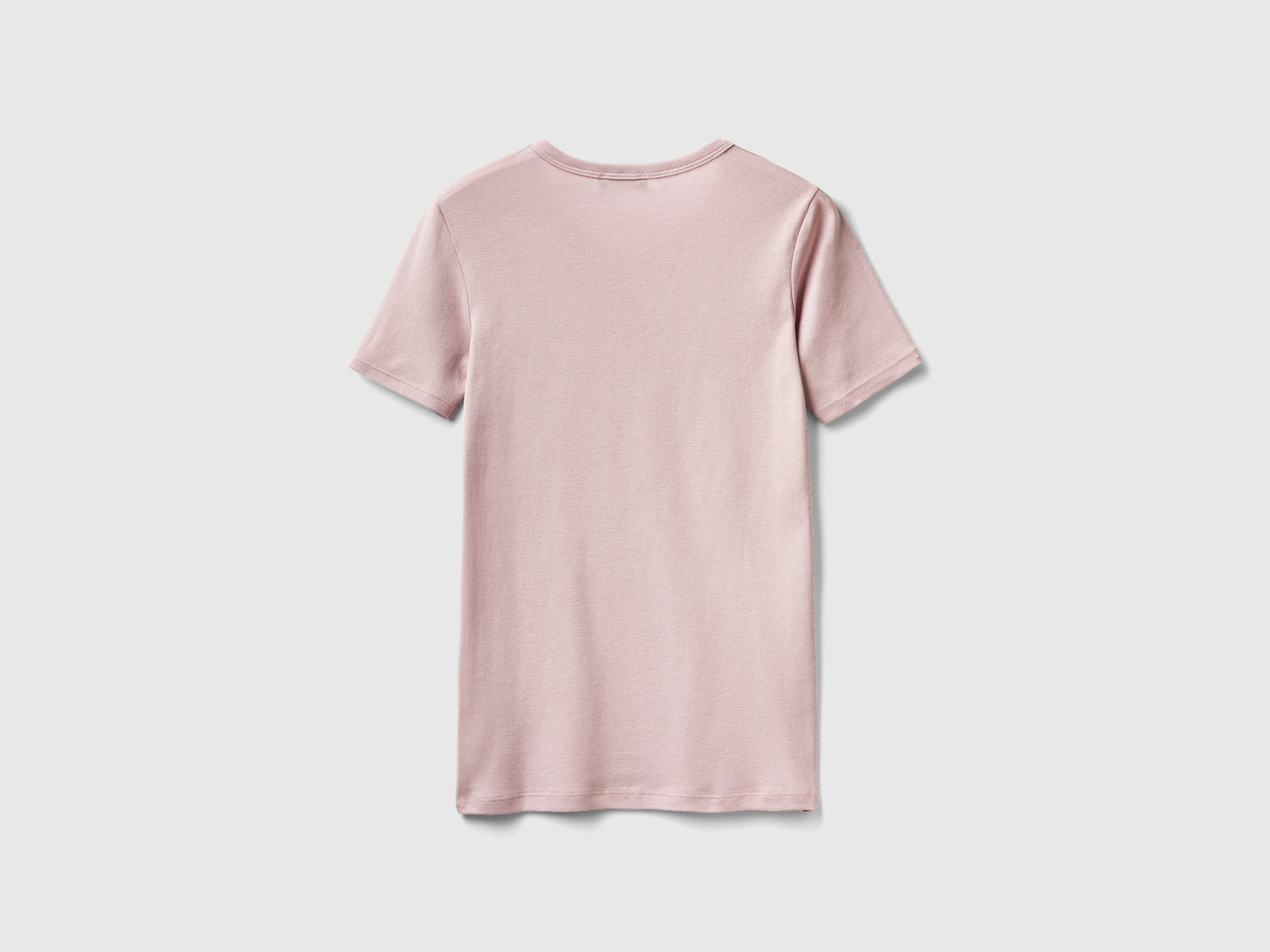 T-shirt 100% cotone con stampa logo glitter da donna lilla 2 | Benetton Outlet