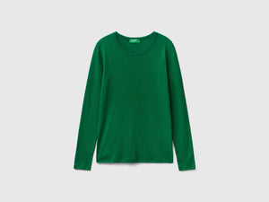 T-shirt a manica lunga in puro cotone