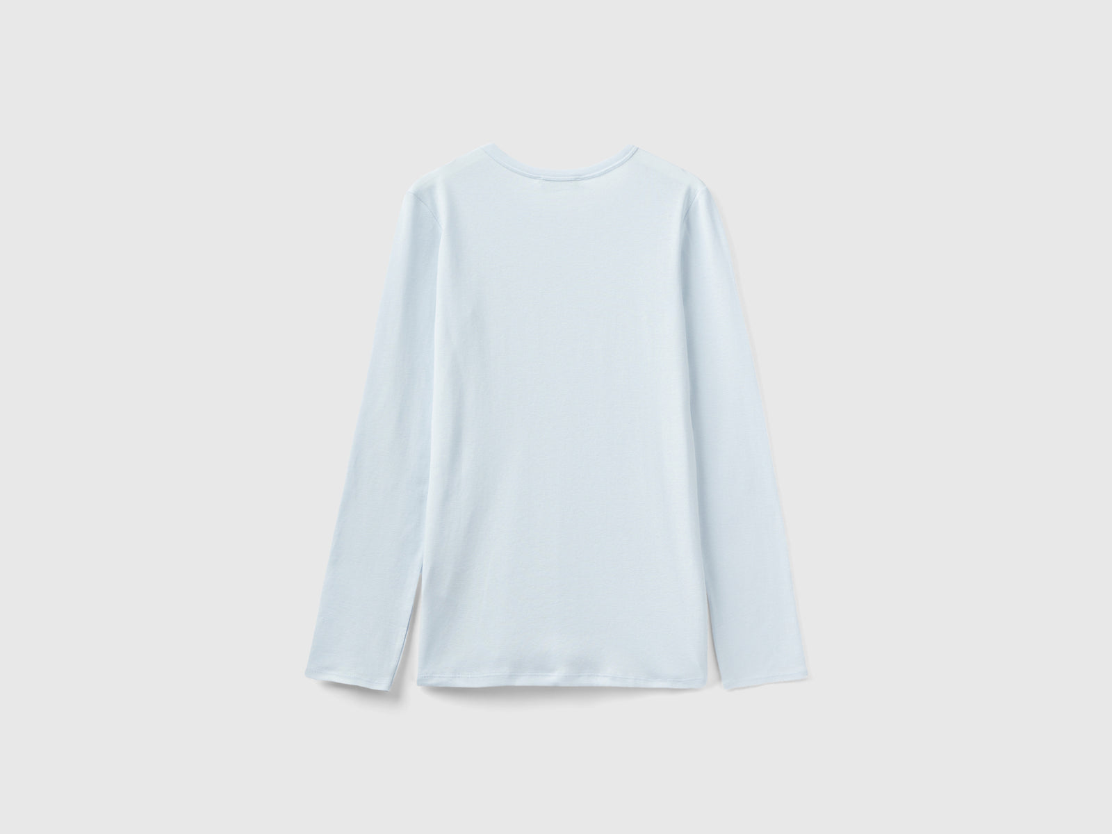 T-shirt a manica lunga da donna celeste 2 | Benetton Outlet
