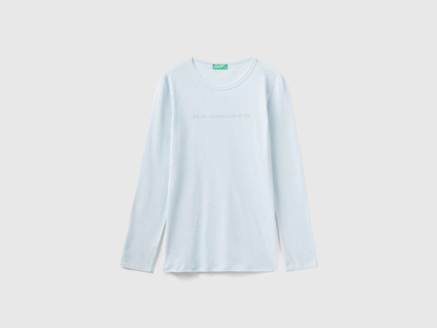 T-shirt a manica lunga da donna celeste | Benetton Outlet