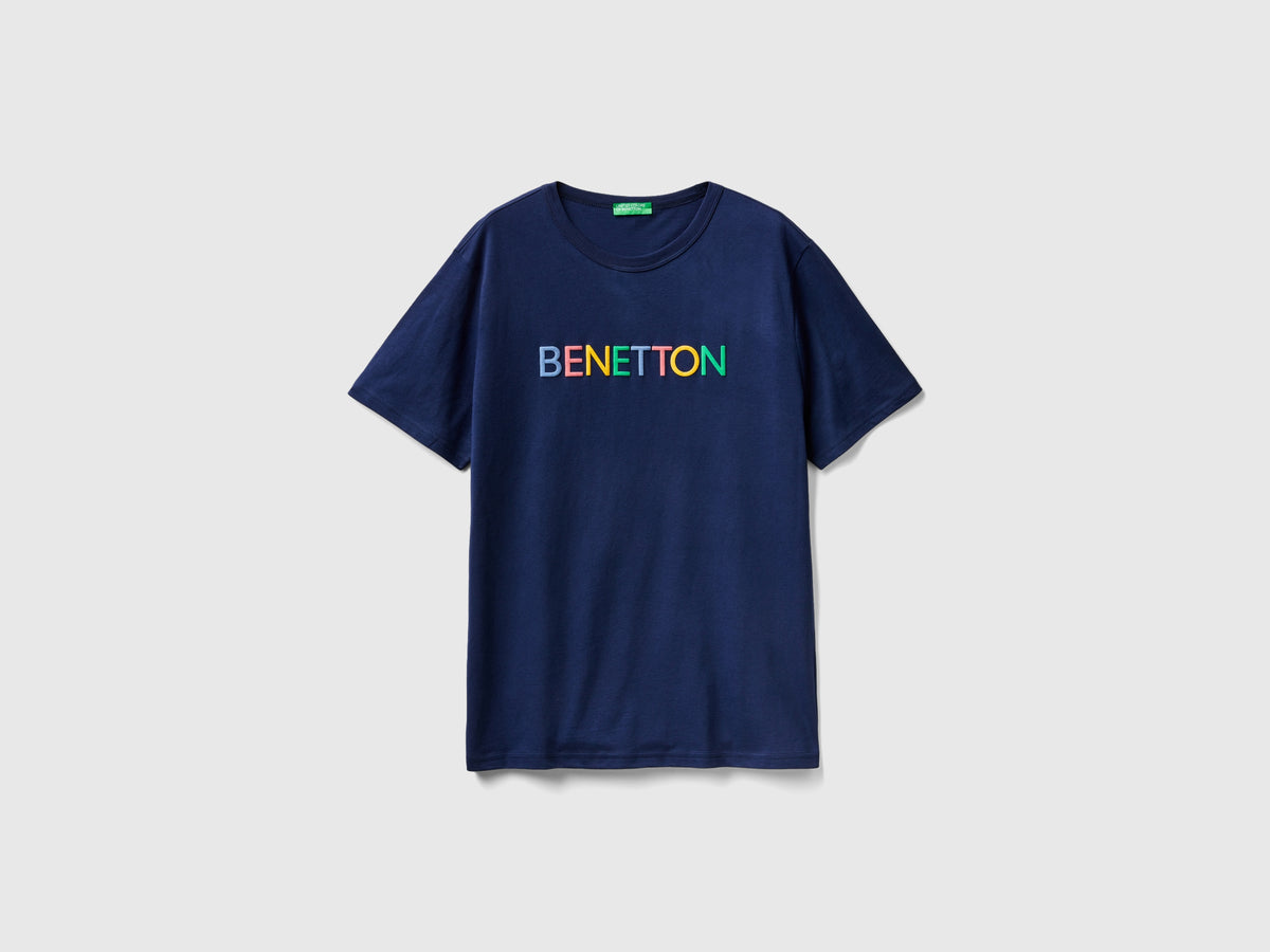 T-shirt in cotone bio con logo