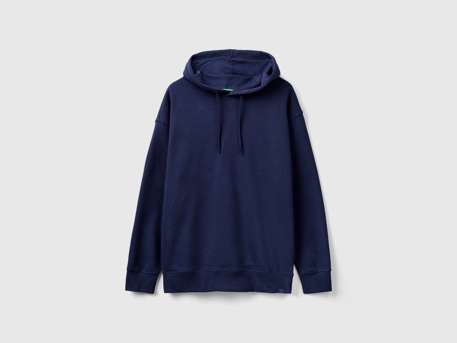 Sudadera con capucha 100% algodón da uomo blu scuro | Benetton Outlet