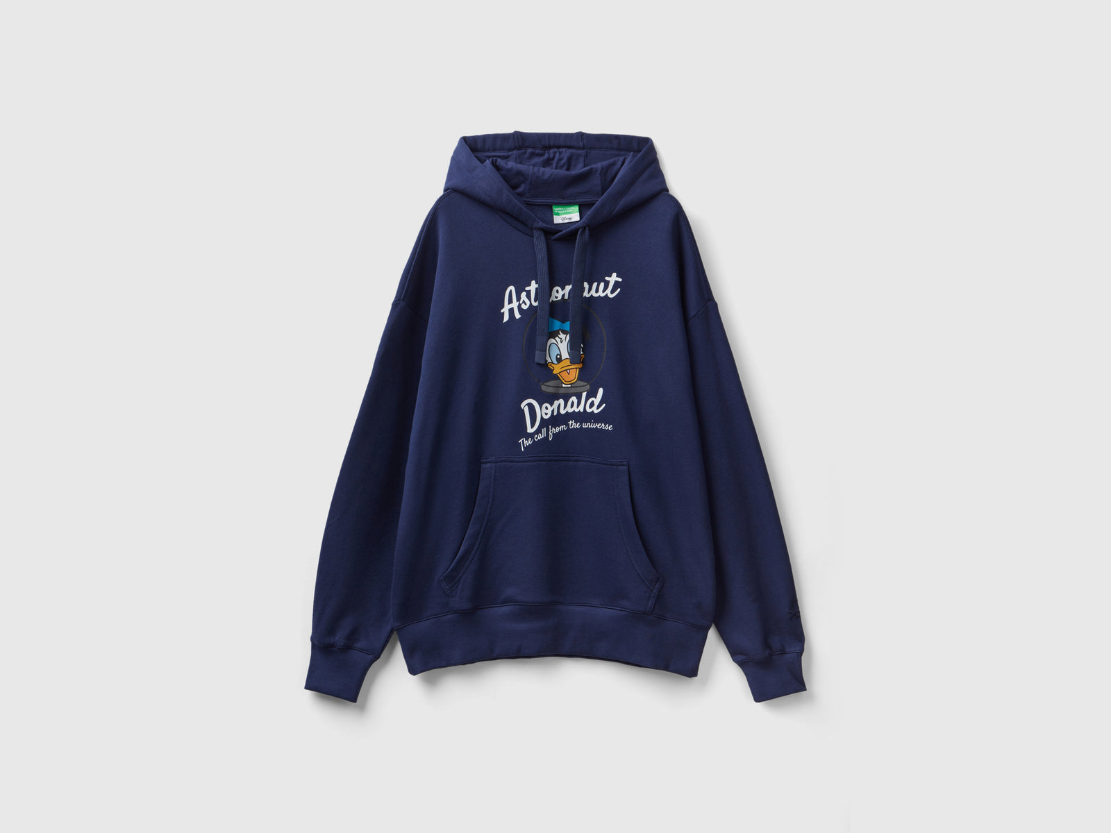 Felpa Paperino con cappuccio da uomo blu scuro | Benetton Outlet