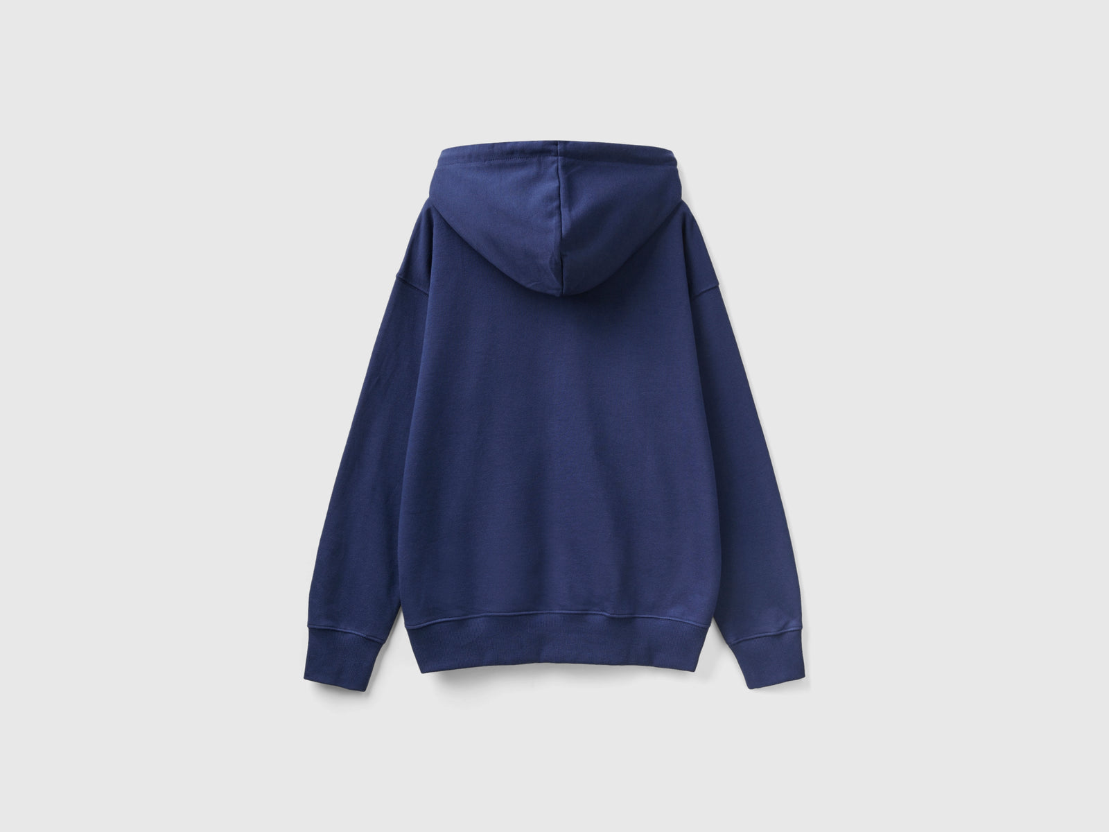 Sudadera de algodón con cremallera y capucha. da uomo blu scuro 2 | Benetton Outlet