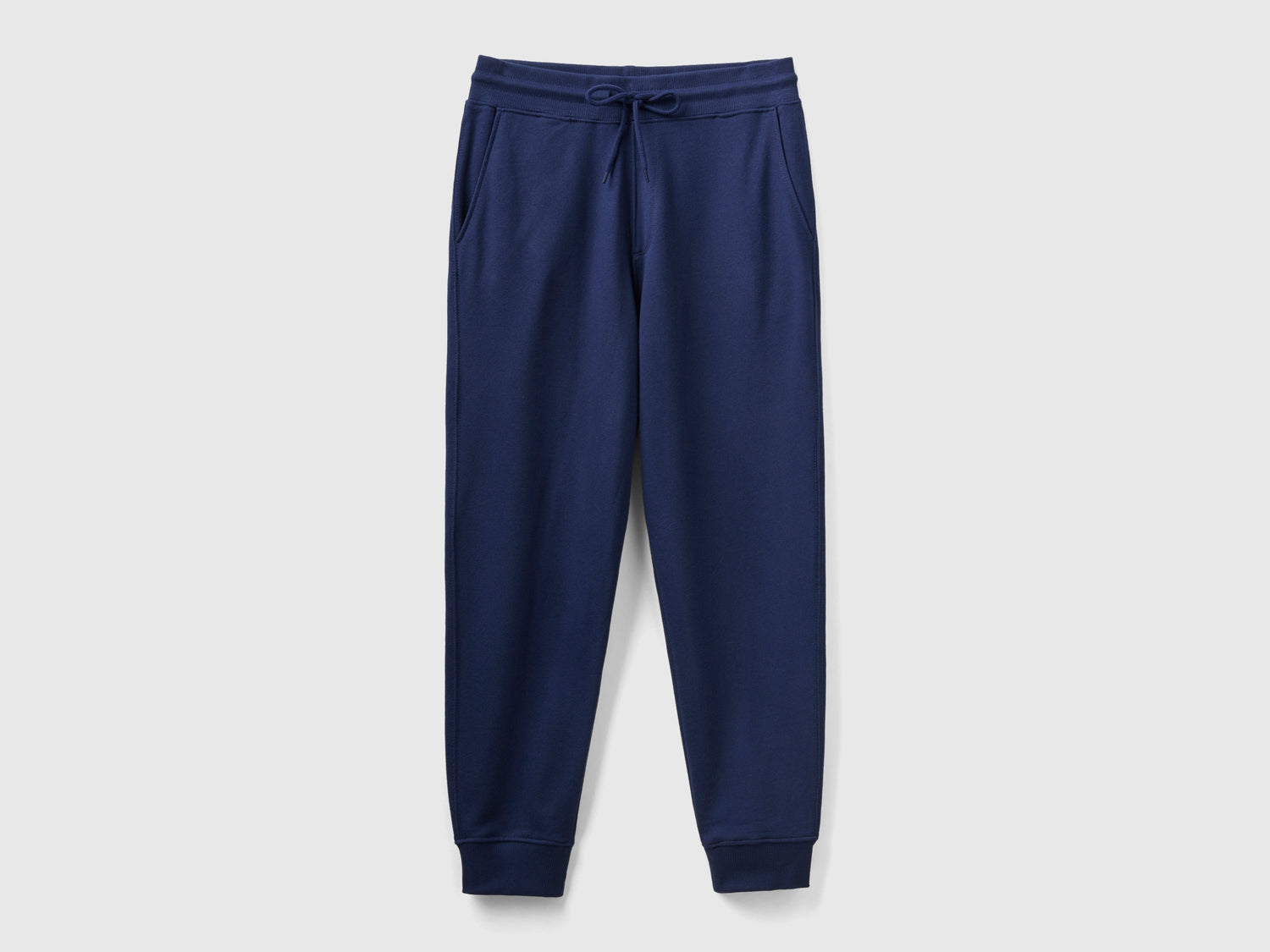 Joggers in felpa 100% cotone da uomo blu scuro | Benetton Outlet