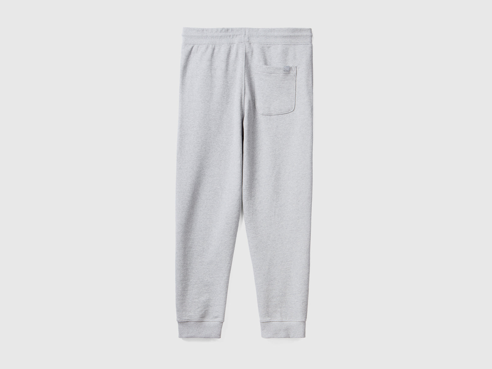 Joggers in felpa 100% cotone da uomo grigio chiaro 2 | Benetton Outlet