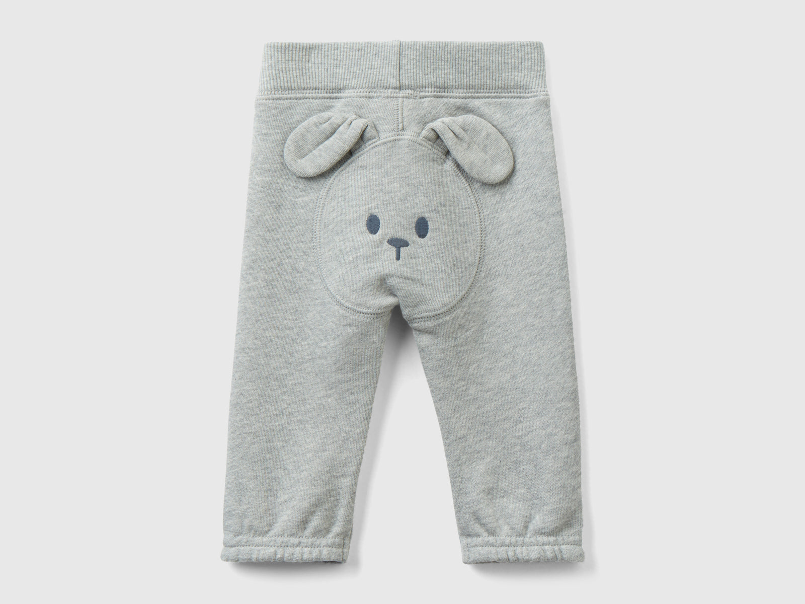 Organic cotton sweatpants da neonato grigio chiaro 2 | Benetton Outlet