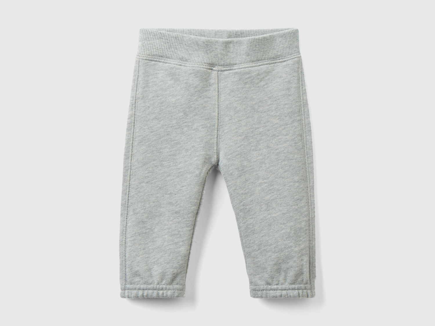 Pantalones de chándal de algodón orgánico da neonato grigio chiaro | Benetton Outlet