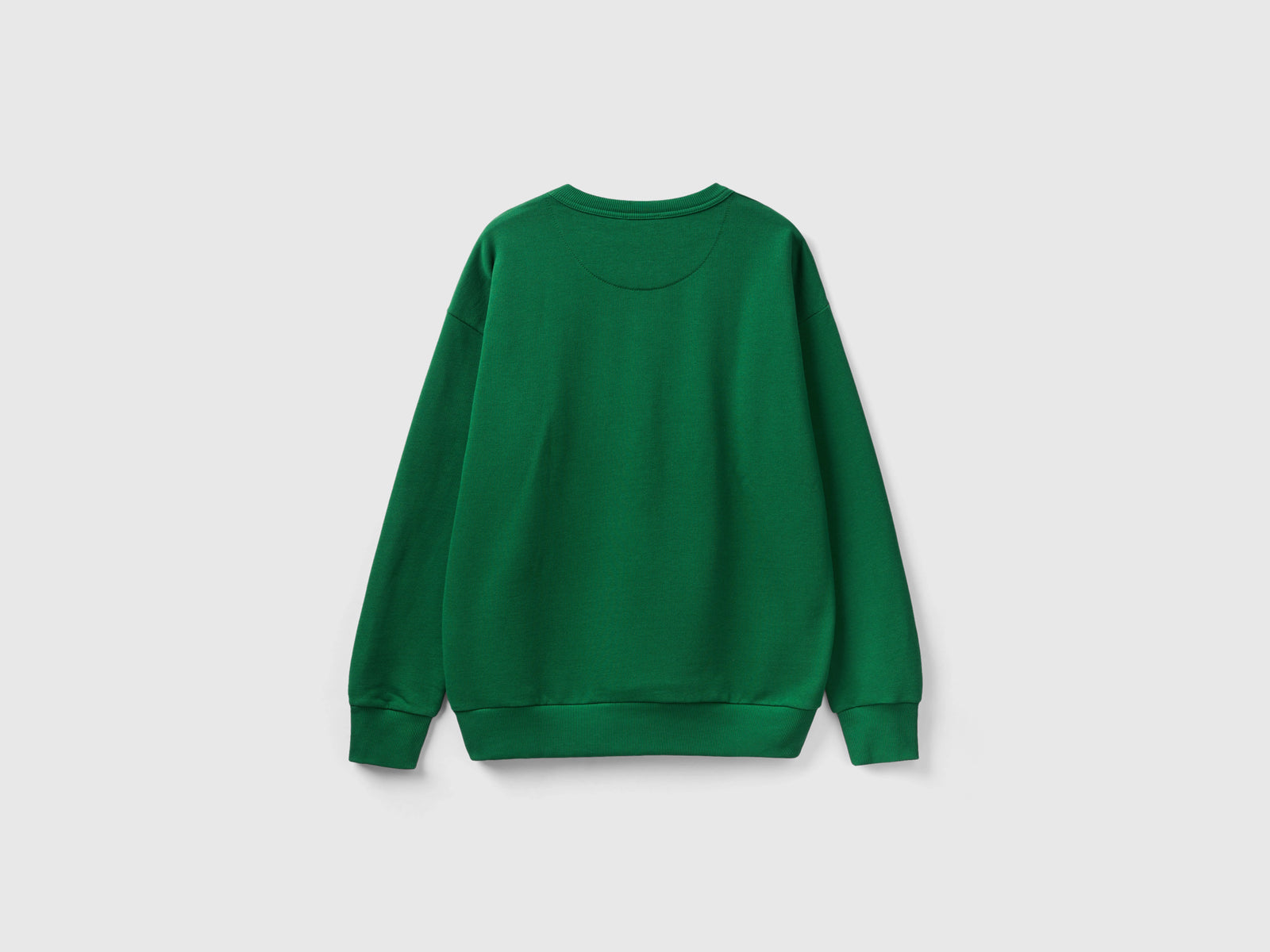 Calda felpa girocollo da uomo verde 2 | Benetton Outlet