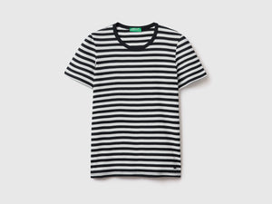 T-shirt girocollo a righe